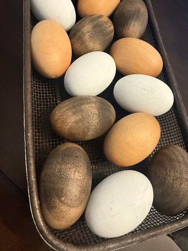 Rustic Wooden Eggs