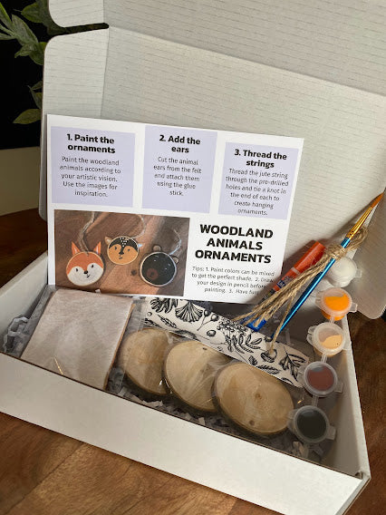 Woodland Animals Ornaments Create Crate