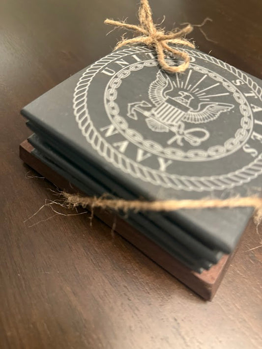 Slate Coaster Set