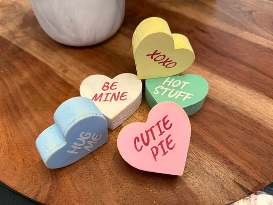 Wooden Conversation Hearts Create Crate