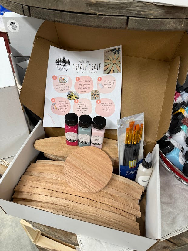 26" Cedar Flower Create Crate