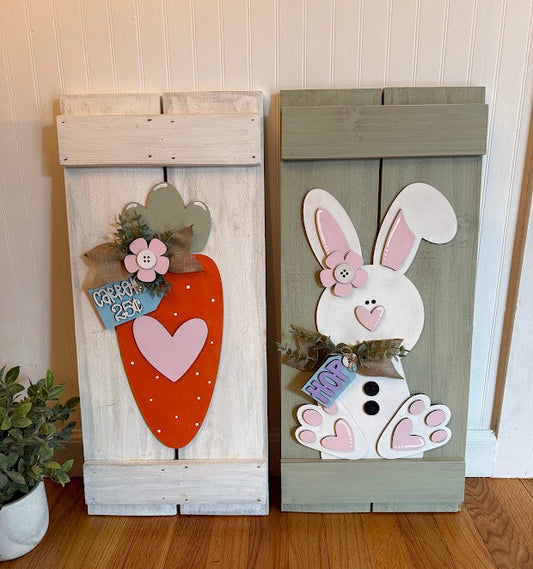 Farmhouse Easter Bunny or Carrot on a Fence Workshop at The Nook 3/28 at 10AM