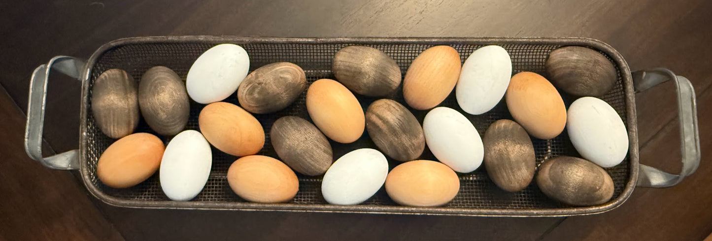 Rustic Wooden Eggs