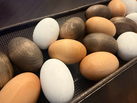 Rustic Wooden Eggs