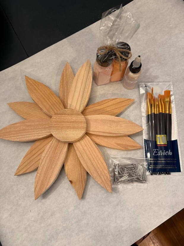 12" Cedar Flower Create Crate