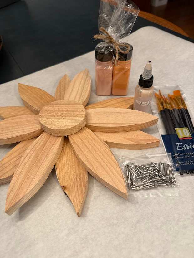 12" Cedar Flower Create Crate