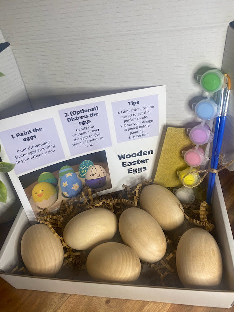 Wooden Easter Eggs Create Crate