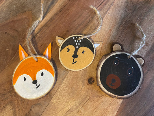 Woodland Animals Ornaments Create Crate